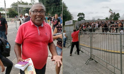 evangelismo rolling stones - UN HOMBRE EVANGELIZA A LOS FANS DE LOS ROLLING STONES DURANTE RECITAL